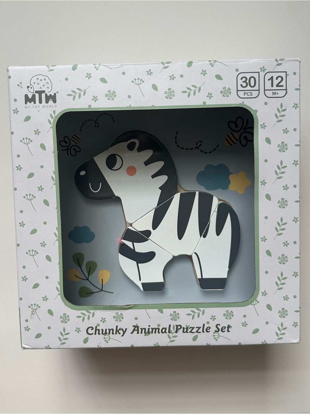 Set of 6 Chunky Animal Puzzle Toy